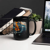 Keyboard Sorcery At Play Black Glossy Mug - Beyond T-shirts
